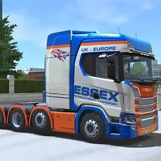 Truckers of Europe 3 MOD APK metallic skin options with custom chrome finishes