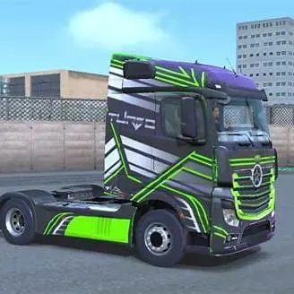 Truckers of Europe 3 MOD APK custom skin pack featuring premium truck paint schemes